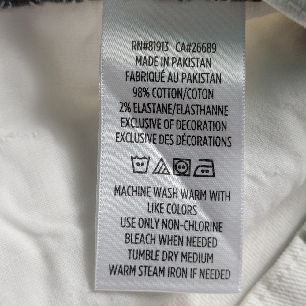 Robert Graham Perfect Fit Jeans Men's 36x33.5 White Straight Leg Trousers NEW - Picture 13 of 14
